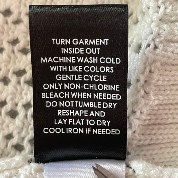 Torrid Open Weave White Striped Hooded Sweater Size 14/16 Coastal Beachy Casual - Picture 8 of 9